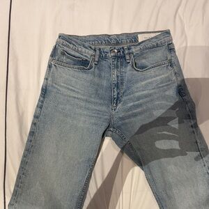 rag & bone Light Blue Straight Jeans